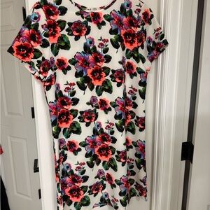 Felicity & Coco Floral Mini Dress - Red and Blue